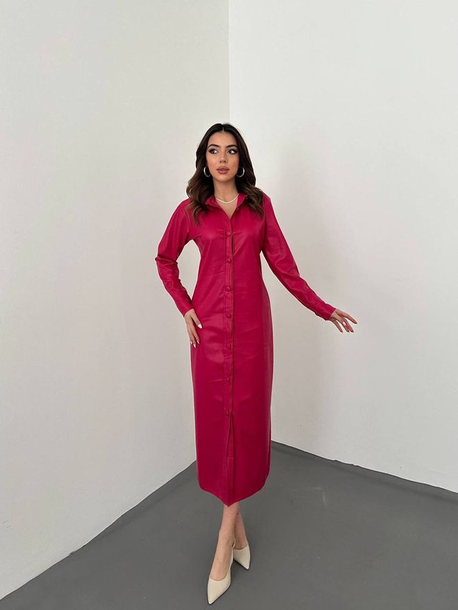 L&C Bordeauxrood Elegante Sexy Formele Hemdje Jurk Groothandel Kleding Casual