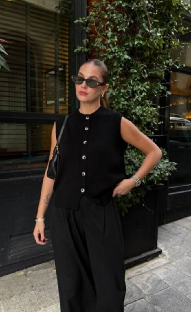 Ilia Cardigan Black Wholesale Clothing Elegant
