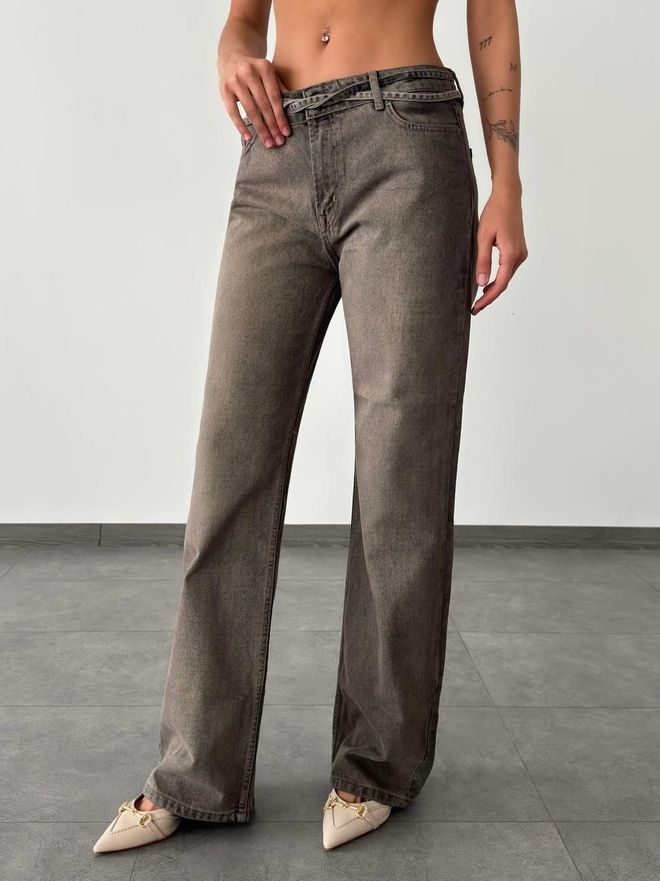 LACARINO Casual Fit Relax Fit Coffee Tint Jeans Wholesale Clothing Casual