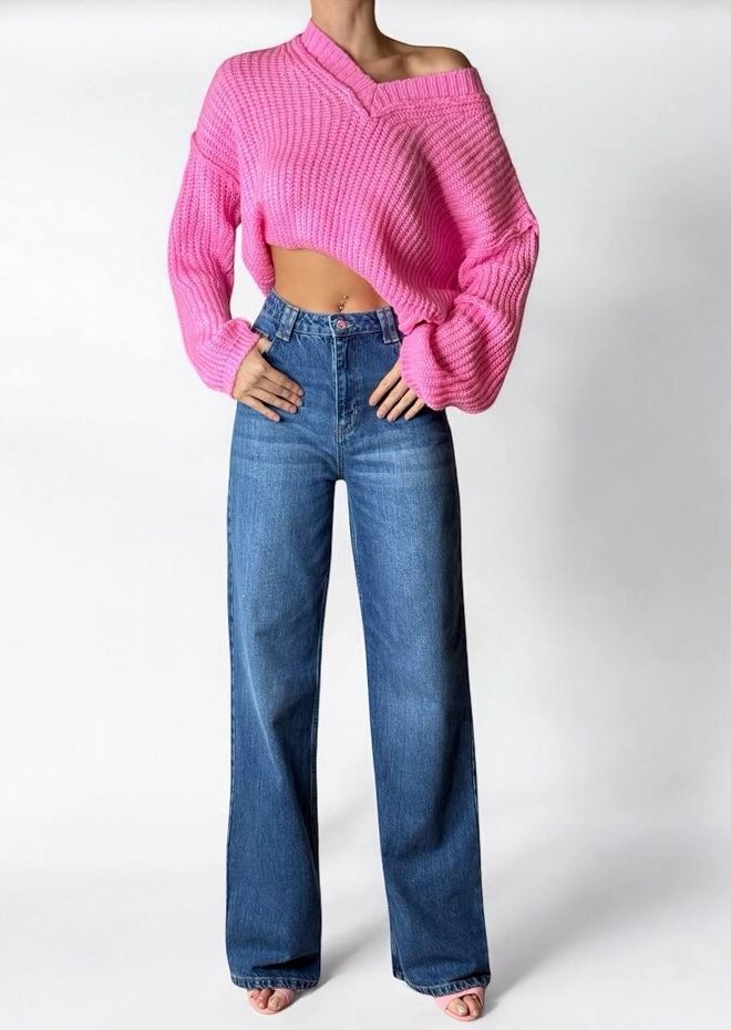 LACARINO Γυναικεία Μπλε Τζιν Υψηλής Μέσης Χονδρικό εμπόριο ενδυμάτων Γενέθλια