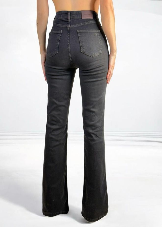 LACARINO High Waist Spanish Leg Dark Blue Jeans Wholesale Clothing Formal