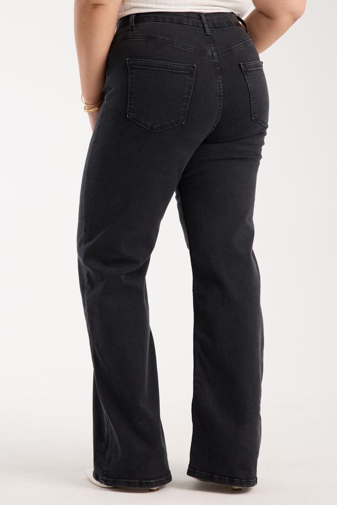 LACARINO Black Jeans Casual Plus Size Mom Style Wholesale Clothing 5