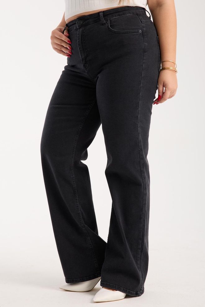 LACARINO Black Jeans Casual Plus Size Mom Style Wholesale Clothing 4