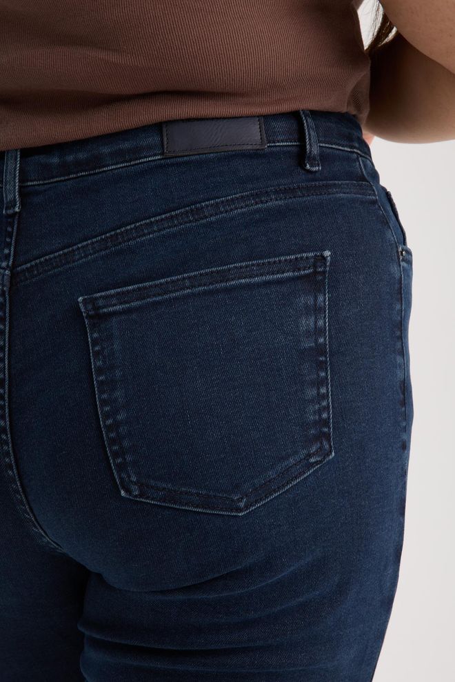 LACARINO Modré Neformálne Jeansy Plus Size Pre Mamičky Vysoký Pás Úzke Nohavice Veľkoobchod s oblečením 4