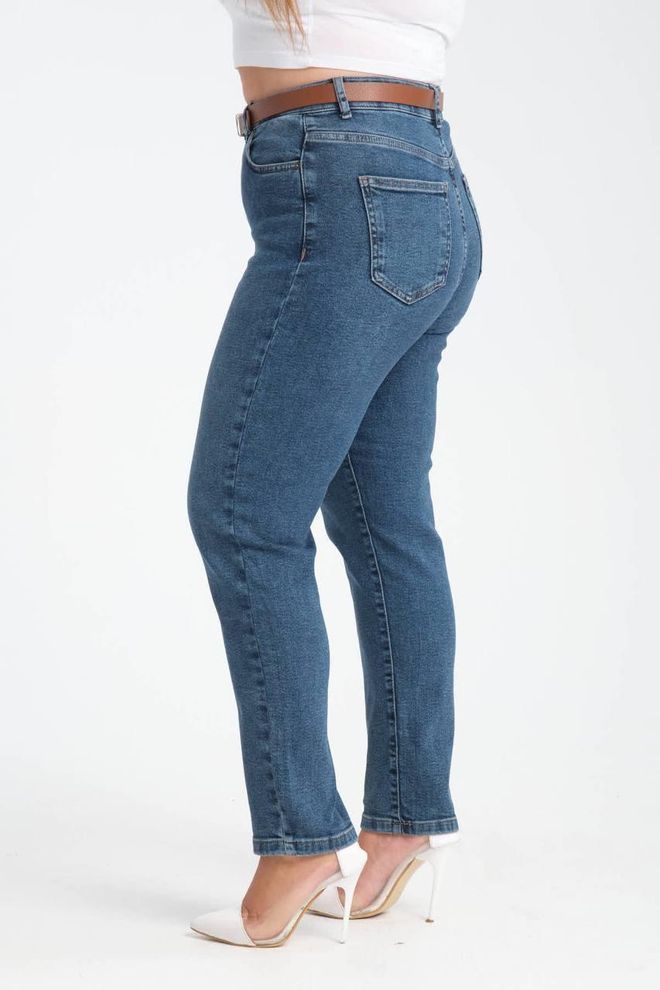 LACARINO Τζιν Μπλε Casual Plus Size Μαμά Ψηλόμεσο Skinny Χονδρικό εμπόριο ενδυμάτων Σαλόνι