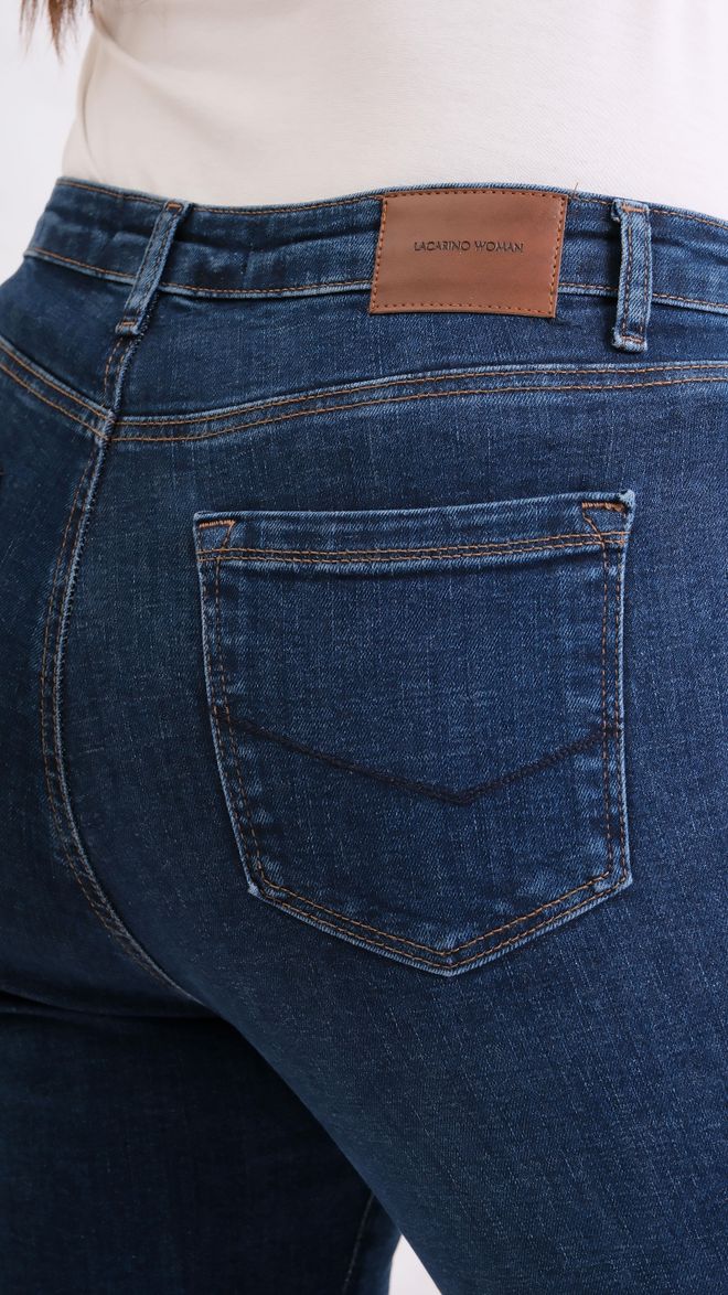 LACARINO Mėlyni Laisvalaikio Plus Size Mom Džinsai Su Aukštu Liemeniu Didmeninė prekyba drabužiais Vasara