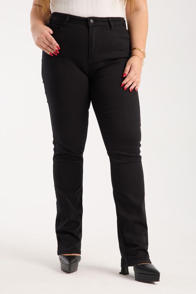 LACARINO Jean Noir Grande Taille Décontracté Sexy Vêtements en gros Décontracté