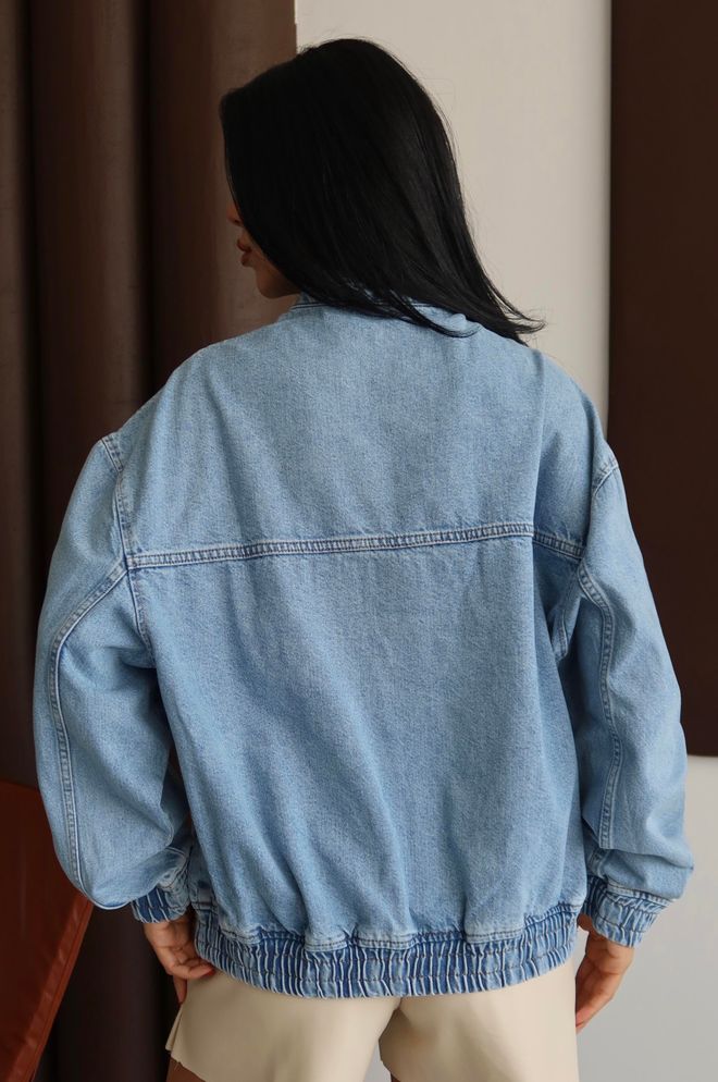 LACARINO Синий Повседневный Жилет Оверсайз На Молнии Оптовая продажа одежды 5