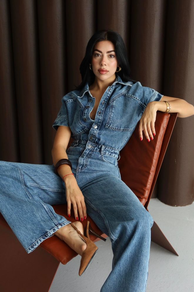 LACARINO Μπλε Κομψό Φόρεμα Μήκους Δαπέδου Με Σαλβάρι Χονδρικό εμπόριο ενδυμάτων 5