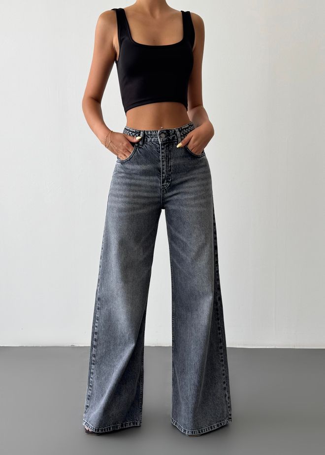 LACARINO Γκρι Casual Streetwear Vintage Ρετρό Τζιν Χονδρικό εμπόριο ενδυμάτων Άνοιξη