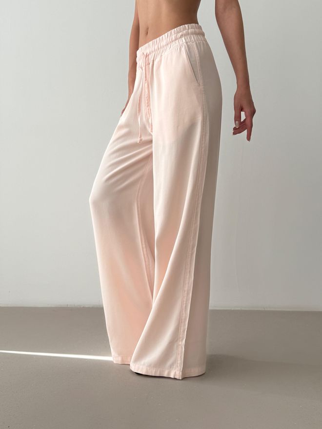 LACARINO Pink Palazzo Pants Wholesale Clothing 1