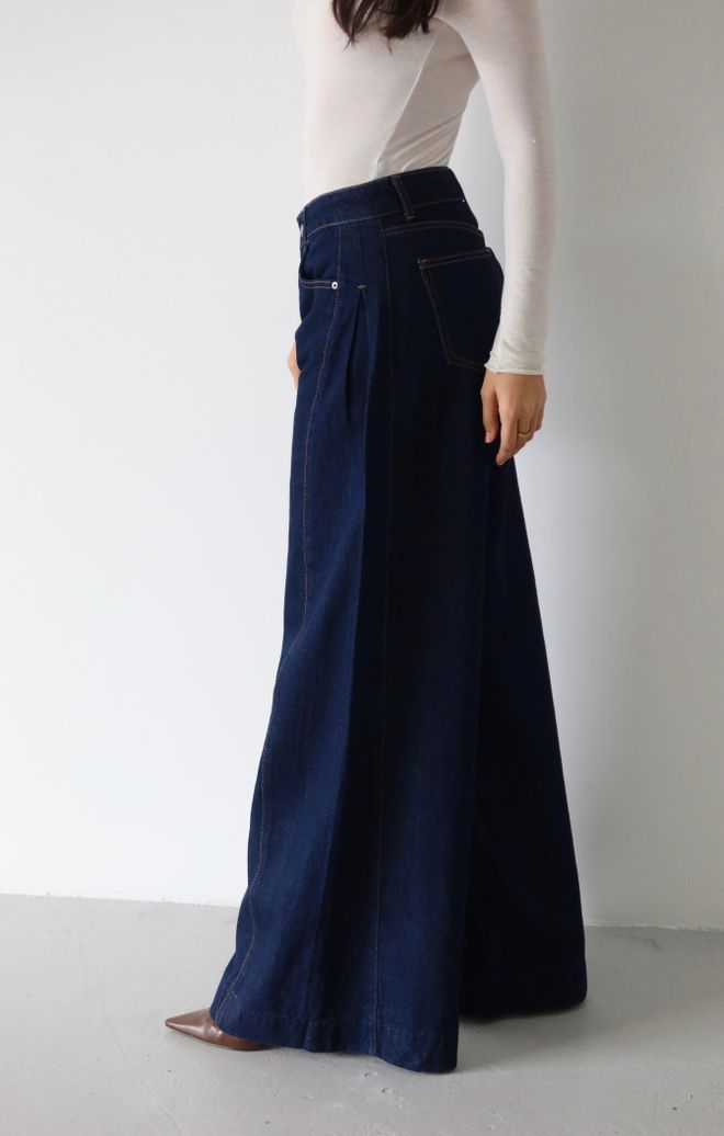 LACARINO Blugi Albastru Casual Retro Vintage Elegant Îmbrăcăminte cu ridicata 1