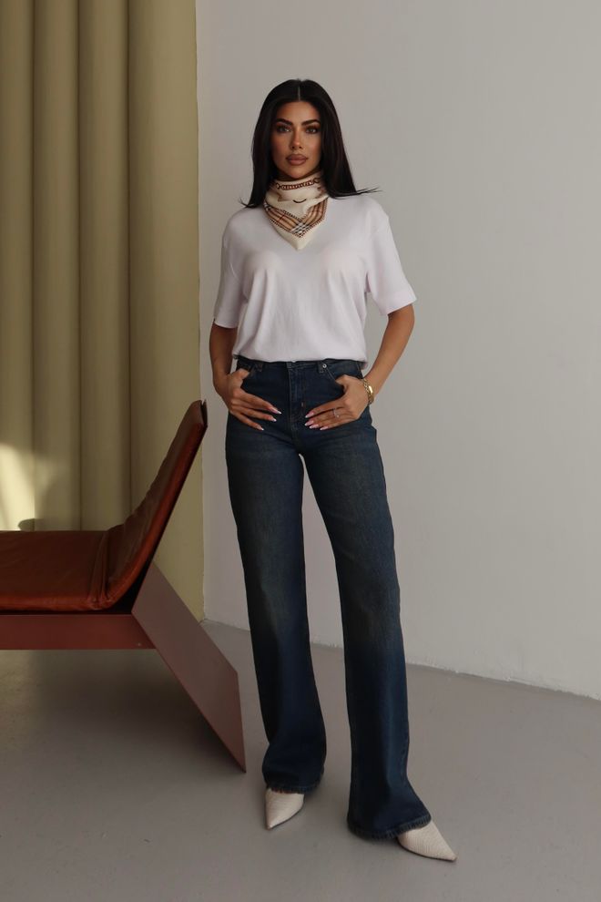 LACARINO Плаве Мом Фармерке Са Високим Струком И Фенер Ногавицама Велепродаја одеће 1