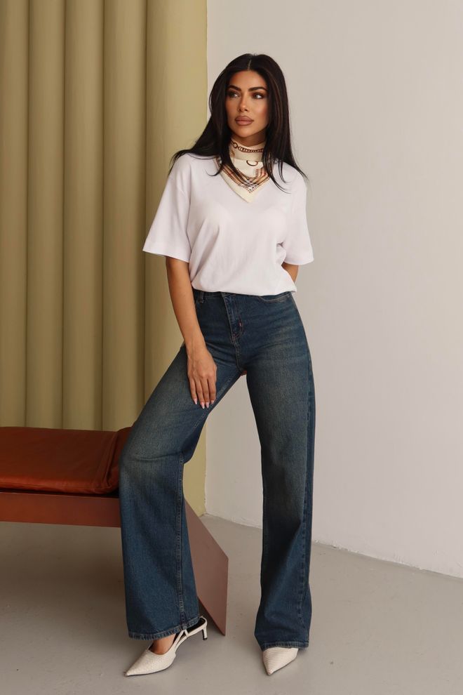 LACARINO Плаве Мом Фармерке Са Високим Струком И Фенер Ногавицама Велепродаја одеће Јесен/јесен