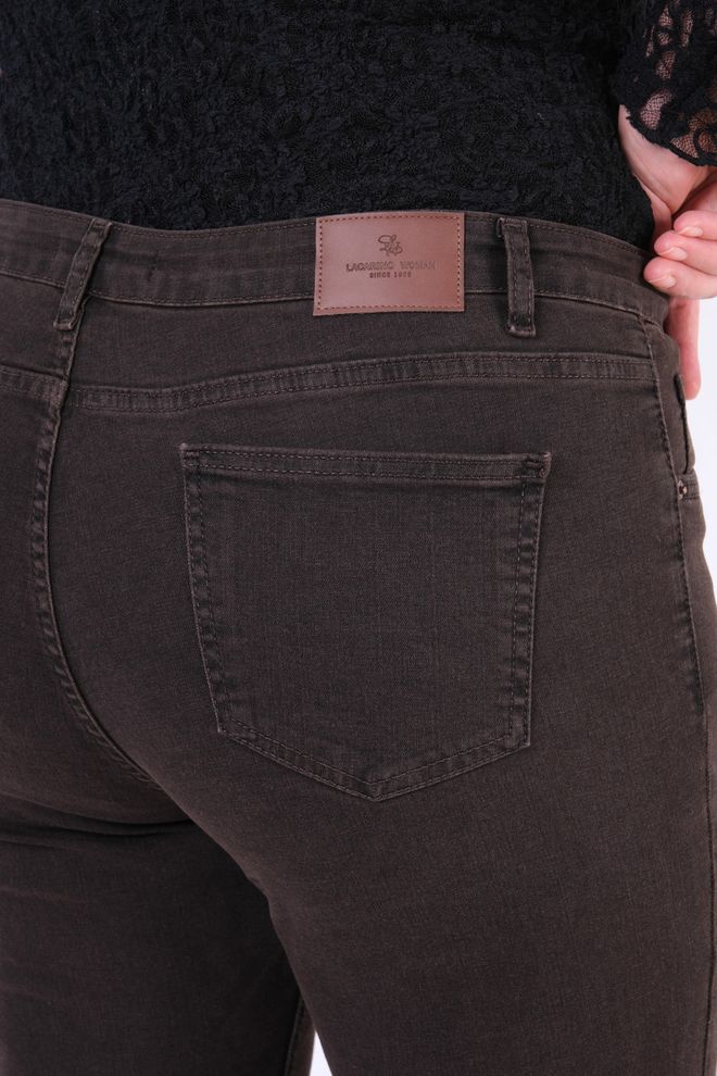 LACARINO Brown Casual Elegant Jeans Wholesale Clothing Winter