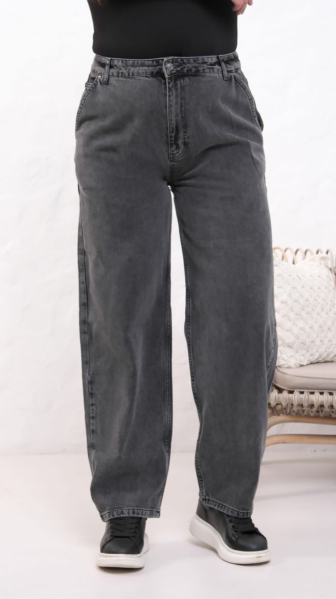 LACARINO Джинсы Черный Повседневный Плюс Размер Мама Длинный Высокая Талия Оптовая продажа одежды Повседневный