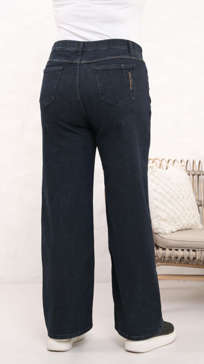 LACARINO Blue Casual Plus Size Mom Jeans Wholesale Clothing 5