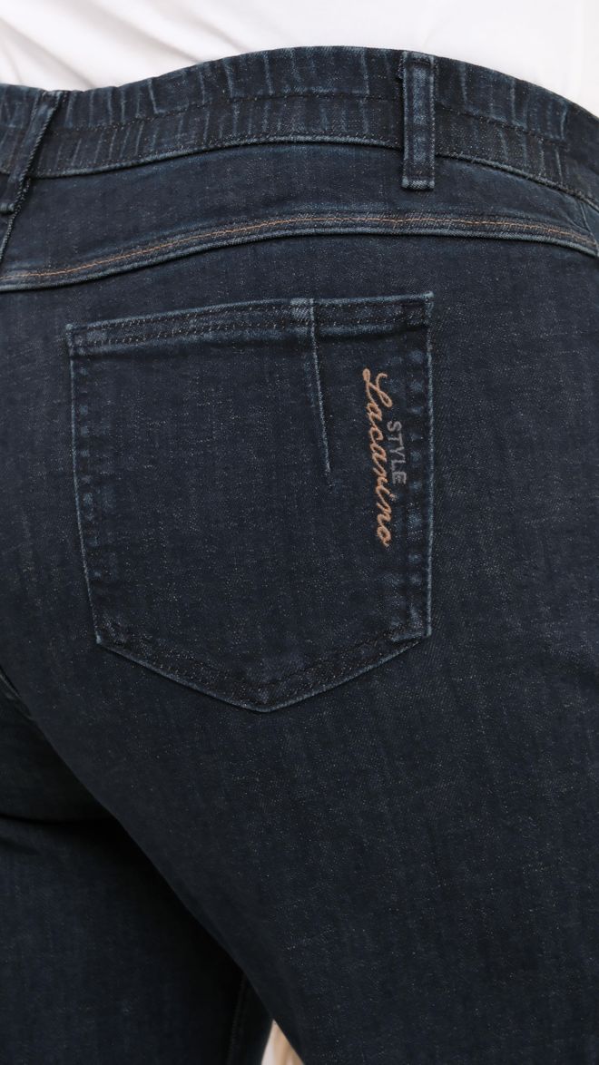 LACARINO Blue Casual Plus Size Mom Jeans Wholesale Clothing Work