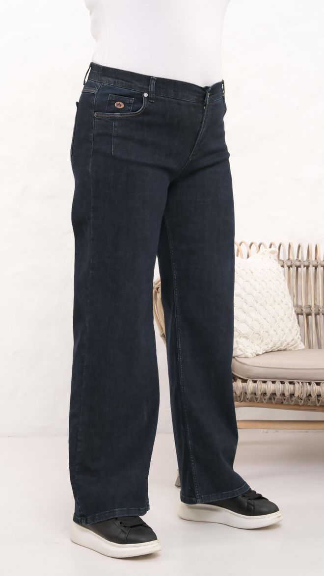 LACARINO Blue Casual Plus Size Mom Jeans Wholesale Clothing Spring