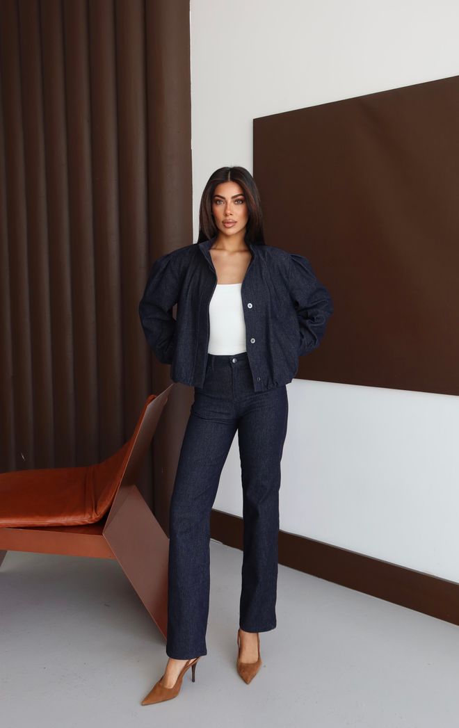 LACARINO Azul Marino Elegante Blazer De Un Solo Pecho Chaqueta Ropa al por mayor 9