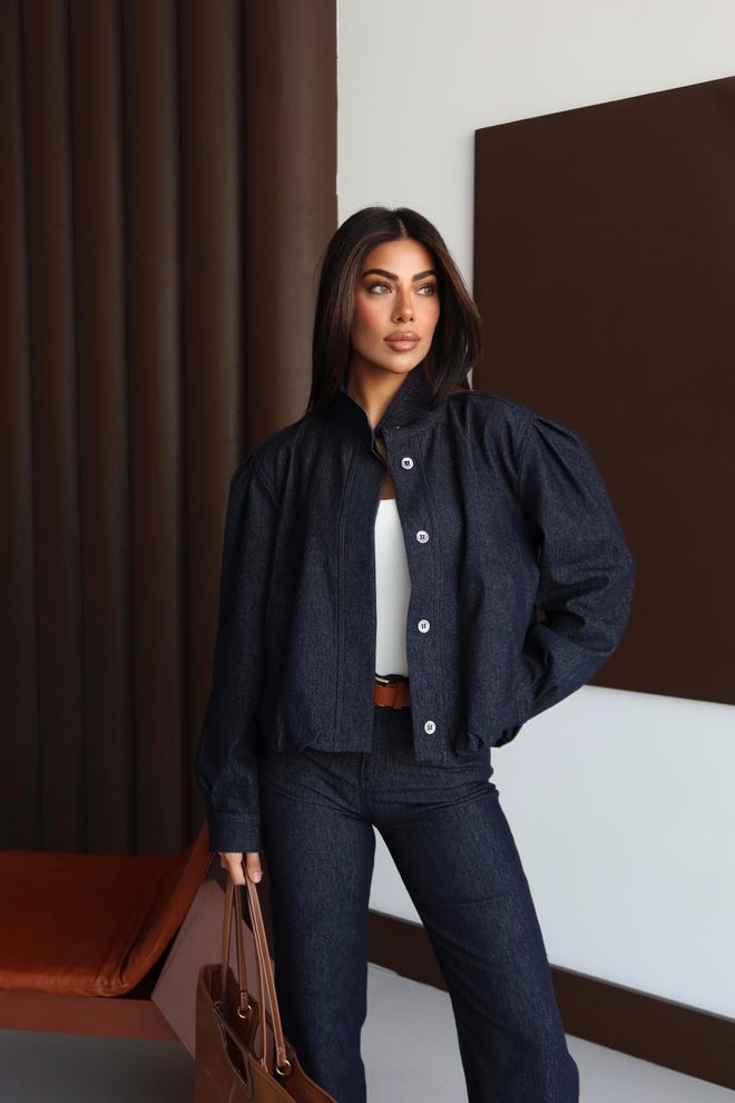 LACARINO Azul Marino Elegante Blazer De Un Solo Pecho Chaqueta Ropa al por mayor Otoño