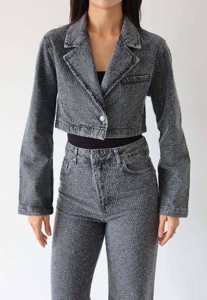 LACARINO Black Single Breasted Blazer Jacket Wholesale Clothing Casual