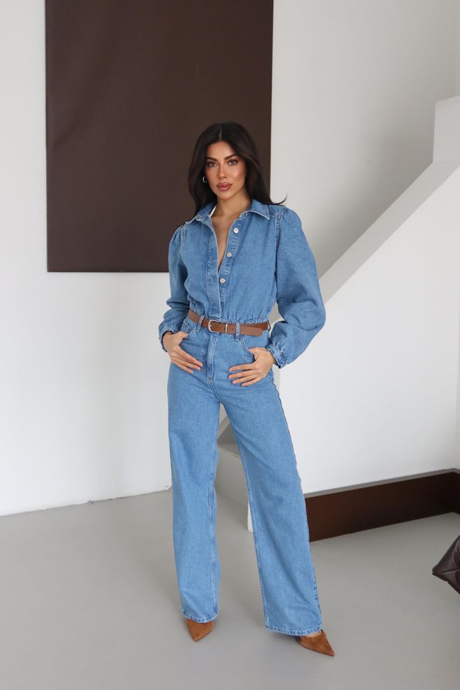 LACARINO Blue Vintage Casual Jumper Dress Wholesale Clothing Casual