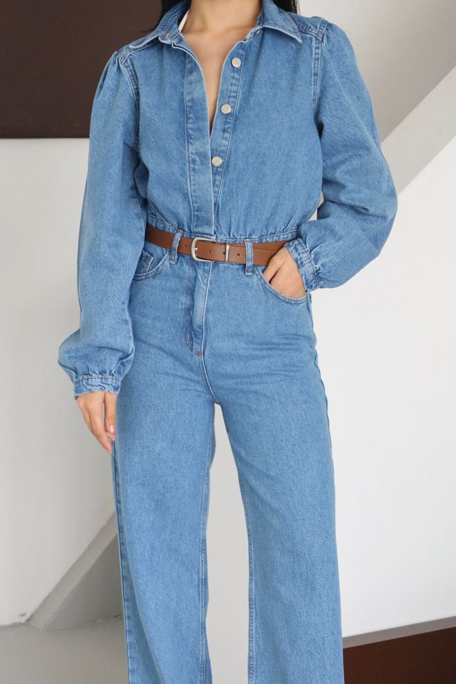 LACARINO Blue Vintage Casual Jumper Dress Wholesale Clothing Vintage