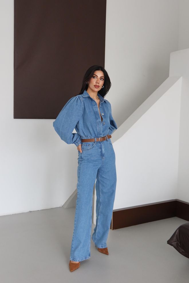 LACARINO Blue Vintage Casual Jumper Dress Wholesale Clothing 1