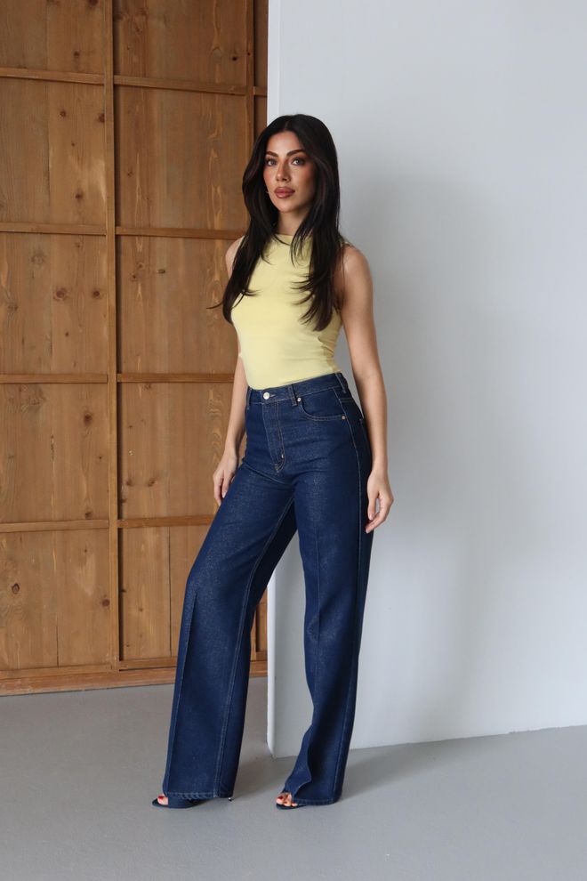 LACARINO Blue Casual Retro Elegant Formal Vintage Jeans Wholesale Clothing Lounge