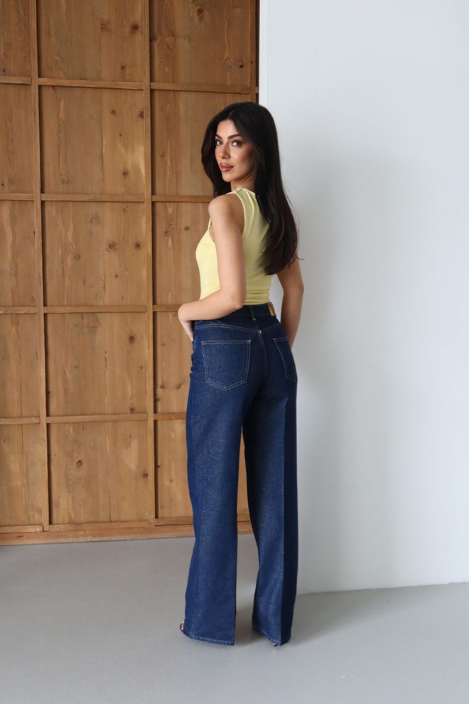 LACARINO Blue Casual Retro Elegant Formal Vintage Jeans Wholesale Clothing 5