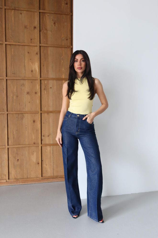 LACARINO Blue Casual Retro Elegant Formal Vintage Jeans Wholesale Clothing Vintage