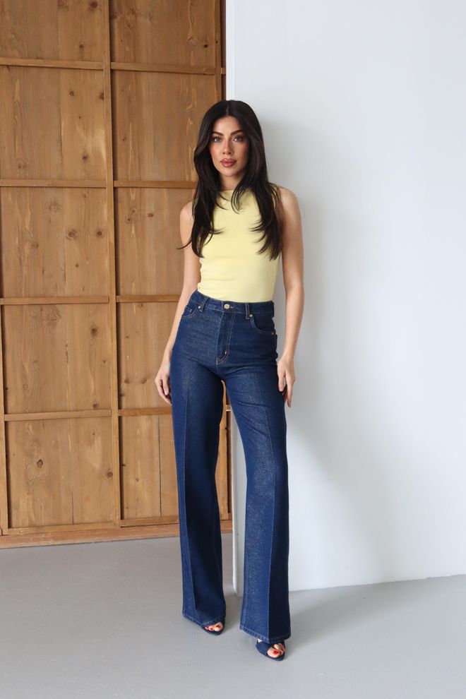 LACARINO Blue Casual Retro Elegant Formal Vintage Jeans Wholesale Clothing Spring