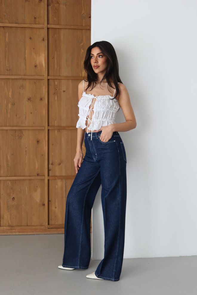 LACARINO Blue Casual Vintage Streetwear Boho Retro Jeans Wholesale Clothing Lounge