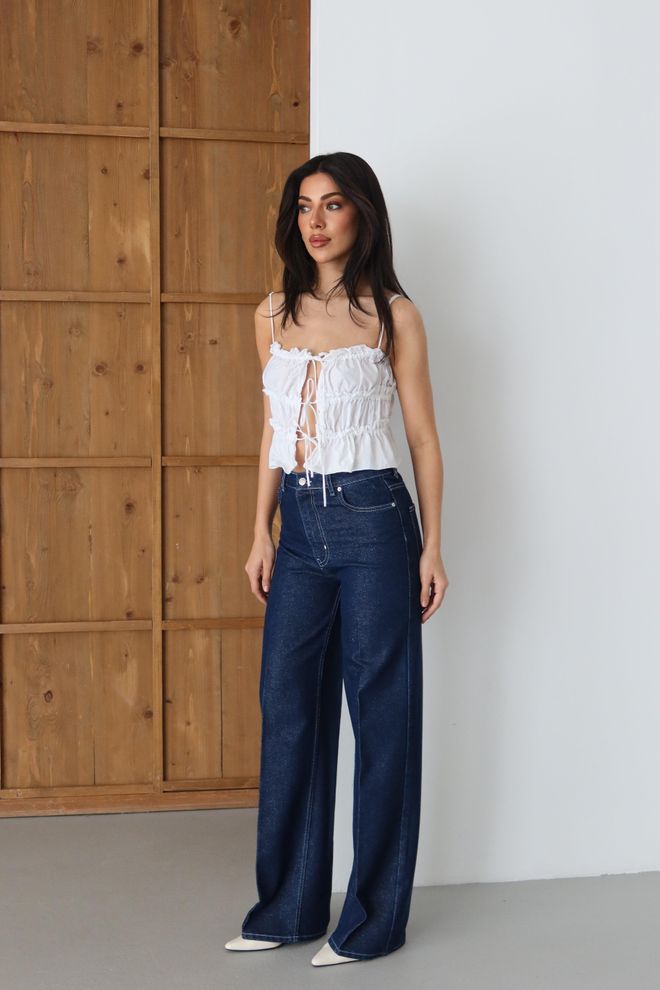 LACARINO Blue Casual Vintage Streetwear Boho Retro Jeans Wholesale Clothing Spring