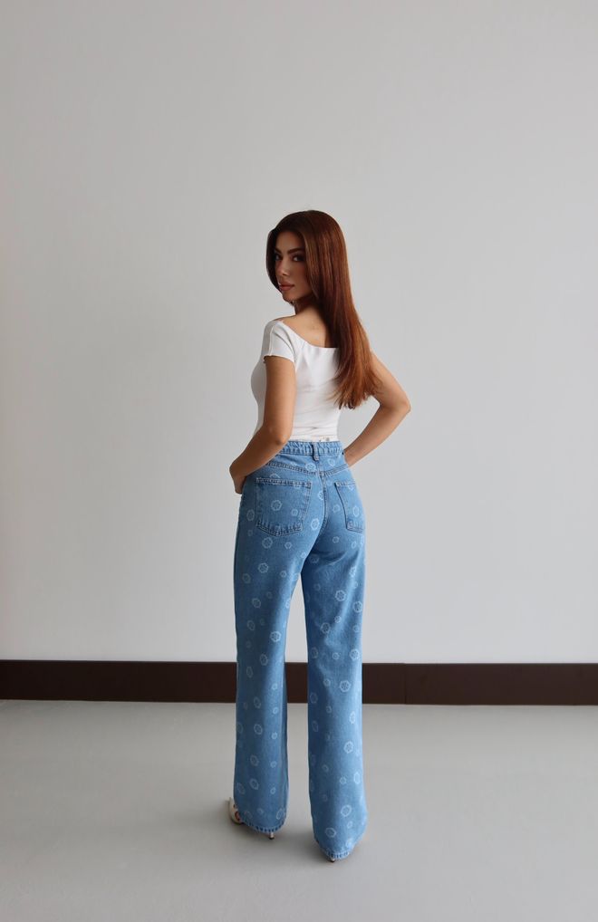 LACARINO Blue Mom Jeans High Waist Buttoned Casual Vintage Wholesale Clothing 5