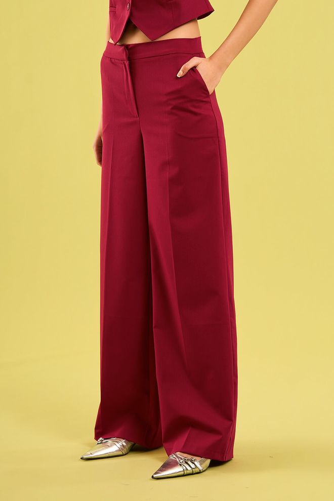 Ilia Pantalones Rectos Con Bolsillos Laterales Ropa al por mayor Formal