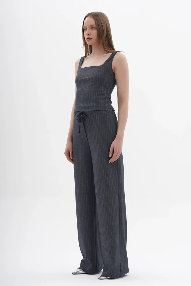 Lefon Bluse Mit Quadratischem Kragen Großhandelskleidung Lässig