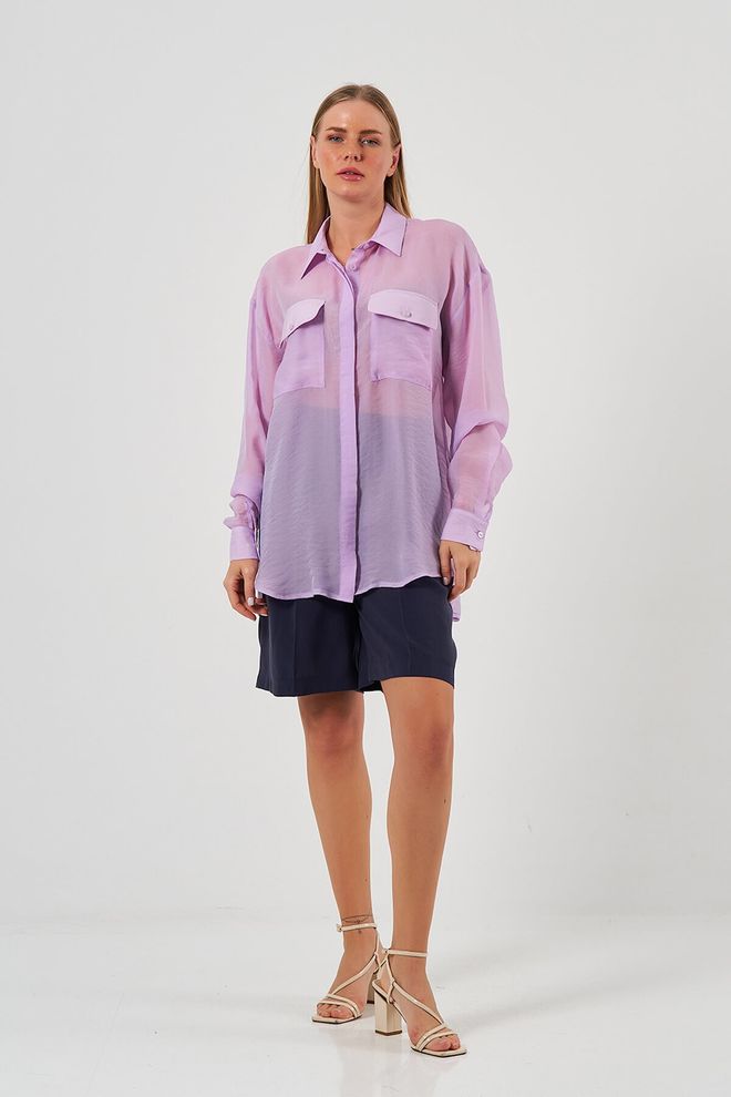 Lefon Camisa Line Effect Ropa al por mayor Casual