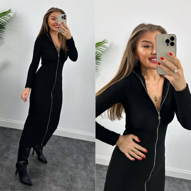 Ilia Robe À Fermeture Éclair Vêtements en gros Décontracté