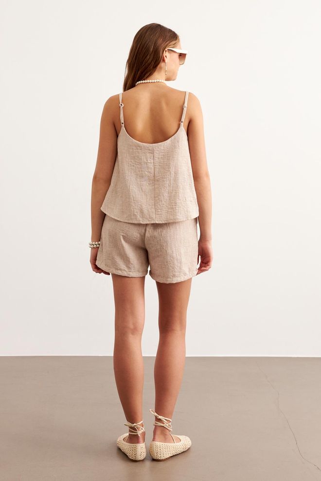 Levure Hanger Crop Blouse Stone Wholesale Clothing Summer