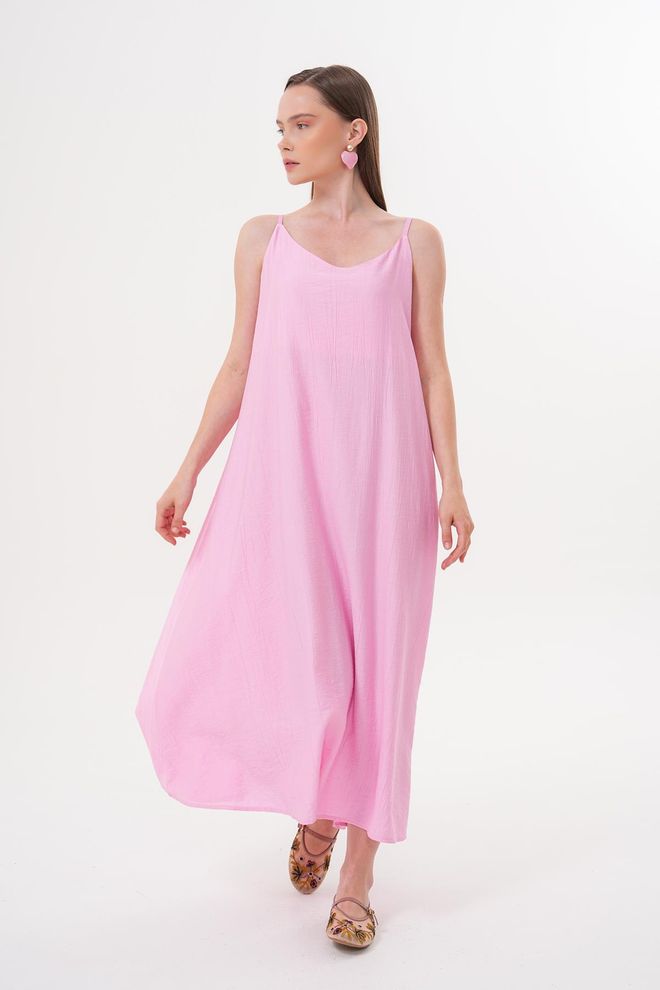 Levure Μακρύ Φόρεμα Ροζ Χονδρικό εμπόριο ενδυμάτων 2
