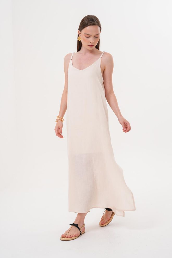 Levure Übergroßes Müsli Kleid Stone Mit Verstellbarem Aufhänger Großhandelskleidung Kein Stoff