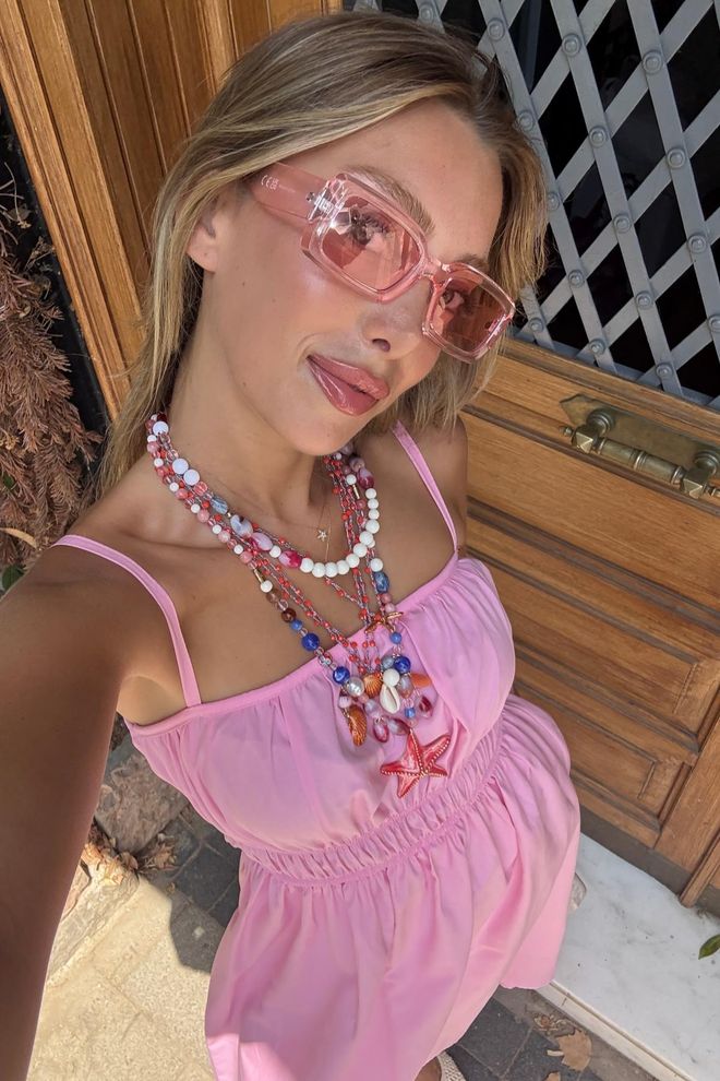 Levure Rochie Roz Casual Boho Slip Cu Decolteu Pătrat Îmbrăcăminte cu ridicata 1