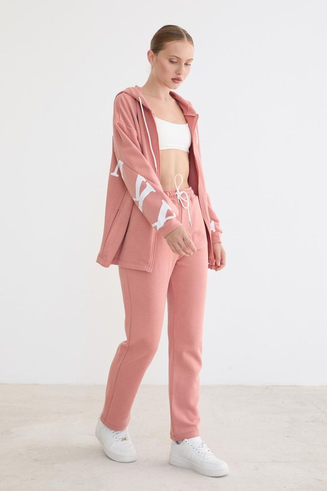 Levure Pink Casual Sport Jogger Pants Wholesale Clothing 1