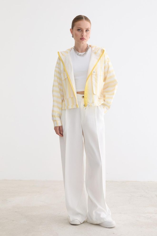 Levure Κίτρινο Αντιανεμικό Μπουφάν Casual Αθλητικό Streetwear Χονδρικό εμπόριο ενδυμάτων Casual