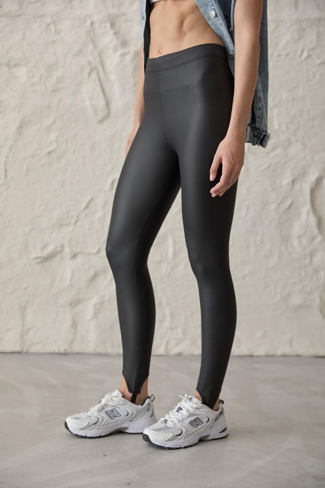Levure Leggings In Pelle Con Dettagli In Gomma Da Donna Neri Abbigliamento all'ingrosso Appuntamento