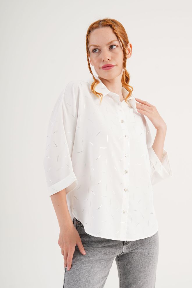 Lustrin Camisa Blanca Casual Elegante Modesta Ropa al por mayor Modesto