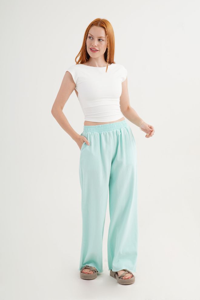 Lustrin Mix Color Palazzo Pants Wholesale Clothing Beach