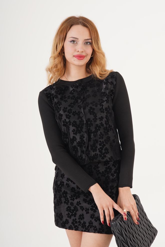 Lustrin Conjunto Elegante Vintage Bodycon Preto Roupas por atacado Vintage